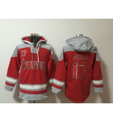 Men Los Angeles Angels 17 Shohei Ohtani Red Stitched Hoodie Men Los Angeles Angels 17 Shohei Ohtani Red Stitched Hoodie
