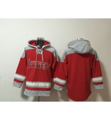 Men Los Angeles Angels Blank Stitched Red Hoodie Men Los Angeles Angels Blank Stitched Red Hoodie