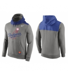MLB Men Los Angeles Dodgers Nike Gray Cooperstown Collection Hybrid Pullover Hoodie MLB Men Los Angeles Dodgers Nike Gray Cooperstown Collection Hybrid Pullover Hoodie