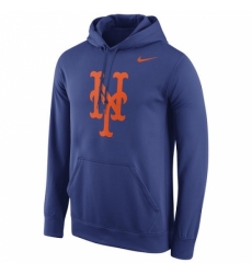 Men MLB New York Mets Nike Logo Performance Pullover Hoodie Royal Men MLB New York Mets Nike Logo Performance Pullover Hoodie Royal