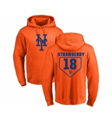 Men MLB Nike New York Mets 18 Darryl Strawberry Orange RBI Pullover Hoodie Men MLB Nike New York Mets 18 Darryl Strawberry Orange RBI Pullover Hoodie