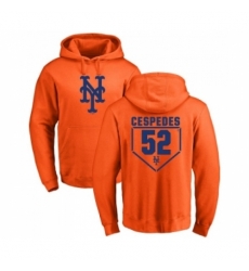 Men MLB Nike New York Mets 52 Yoenis Cespedes Orange RBI Pullover Hoodie Men MLB Nike New York Mets 52 Yoenis Cespedes Orange RBI Pullover Hoodie