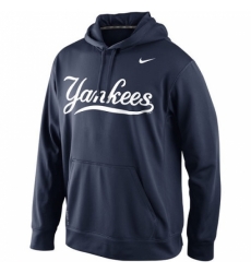 MLB New York Yankees Nike Men KO Wordmark Perfomance Hoodie Navy MLB New York Yankees Nike Men KO Wordmark Perfomance Hoodie Navy