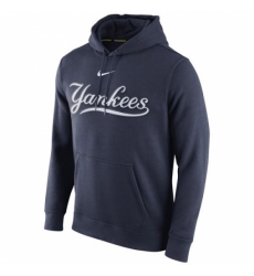 Men MLB New York Yankees Nike Club Pullover Hoodie Navy Blue Men MLB New York Yankees Nike Club Pullover Hoodie Navy Blue