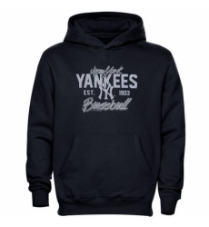 Men MLB New York Yankees Script Baseball Pullover Hoodie Navy Blue Men MLB New York Yankees Script Baseball Pullover Hoodie Navy Blue