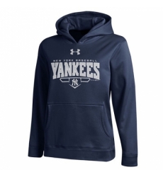Men MLB New York Yankees Under Armour Fleece Hoodie Navy Men MLB New York Yankees Under Armour Fleece Hoodie Navy