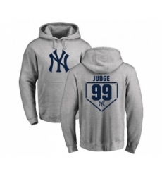 Men MLB Nike New York Yankees 99 Aaron Judge Gray RBI Pullover Hoodie Men MLB Nike New York Yankees 99 Aaron Judge Gray RBI Pullover Hoodie