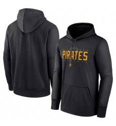 Men Pittsburgh Pirates Black Pregame Performance Pullover Hoodie Men Pittsburgh Pirates Black Pregame Performance Pullover Hoodie