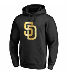 Men MLB San Diego Padres Gold Collection Pullover Hoodie Black Men MLB San Diego Padres Gold Collection Pullover Hoodie Black