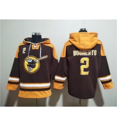 Men San Diego Padres 2 Xander Bogaerts Brown Gold Ageless Must Have Lace Up Pullover Hoodie Men San Diego Padres 2 Xander Bogaerts Brown Gold Ageless Must Have Lace Up Pullover Hoodie