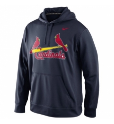 Men MLB St Louis Cardinals Nike KO Wordmark Performance Hoodie Navy Men MLB St Louis Cardinals Nike KO Wordmark Performance Hoodie Navy