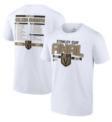 Men Vegas Golden Knights White 2023 Stanley Cup Final Roster T Shirt Men Vegas Golden Knights White 2023 Stanley Cup Final Roster T Shirt
