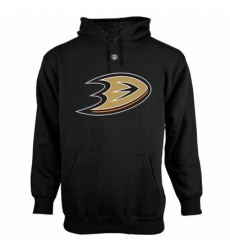Men NHL Anaheim Ducks Old Time Hockey Big Logo with Crest Pullover Hoodie Black Men NHL Anaheim Ducks Old Time Hockey Big Logo with Crest Pullover Hoodie Black