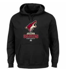 NHL Mens Arizona Coyotes Majestic Critical Victory VIII Fleece Hoodie Black NHL Mens Arizona Coyotes Majestic Critical Victory VIII Fleece Hoodie Black
