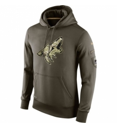 NHL Mens Arizona Coyotes Nike Olive Salute To Service KO Performance Hoodie NHL Mens Arizona Coyotes Nike Olive Salute To Service KO Performance Hoodie