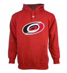 NHL Mens Carolina Hurricanes Old Time Hockey Big Logo with Crest Pullover Hoodie Red NHL Mens Carolina Hurricanes Old Time Hockey Big Logo with Crest Pullover Hoodie Red