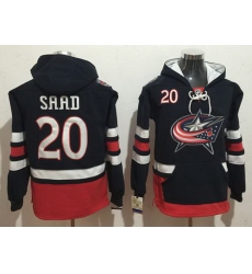 Men Columbus Blue Jackets 20 Brandon Saad Navy Blue Name 26 Number Pullover NHL Hoodie Men Columbus Blue Jackets 20 Brandon Saad Navy Blue Name 26 Number Pullover NHL Hoodie