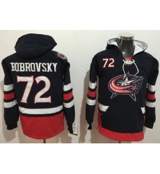 Men Columbus Blue Jackets 72 Sergei Bobrovsky Navy Blue Name 26 Number Pullover NHL Hoodie Men Columbus Blue Jackets 72 Sergei Bobrovsky Navy Blue Name 26 Number Pullover NHL Hoodie