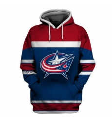 Men Columbus Blue Jackets Blue Wine All Stitched Hooded Sweatshirt Men Columbus Blue Jackets Blue Wine All Stitched Hooded Sweatshirt