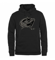 NHL Mens Columbus Blue Jackets Black Rink Warrior Pullover Hoodie NHL Mens Columbus Blue Jackets Black Rink Warrior Pullover Hoodie