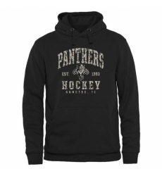 NHL Mens Florida Panthers Black Camo Stack Pullover Hoodie NHL Mens Florida Panthers Black Camo Stack Pullover Hoodie