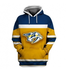 Men Nashville Predators Gold All Stitched Hooded Sweatshirt Men Nashville Predators Gold All Stitched Hooded Sweatshirt
