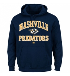 NHL Mens Nashville Predators Majestic Heart Soul Hoodie Navy Blue NHL Mens Nashville Predators Majestic Heart Soul Hoodie Navy Blue