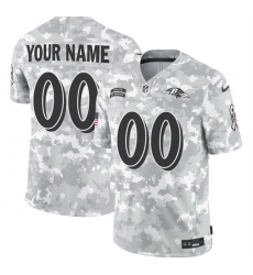 Men Baltimore Ravens Active Player Custom 2024 F U S E Arctic Camo Salute To Service Limited Stitched Football Jersey Men Baltimore Ravens Active Player Custom 2024 F U S E Arctic Camo Salute To Service Limited Stitched Football Jersey
