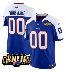 Men Buffalo Bills Active Player Custom Blue White 2023 F U S E AFC East Champions Ptach Stitched Football Jersey Men Buffalo Bills Active Player Custom Blue White 2023 F U S E AFC East Champions Ptach Stitched Football Jersey