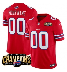 Men Buffalo Bills Active Player Custom Red 2023 F U S E AFC East Champions Ptach Stitched Football Jersey Men Buffalo Bills Active Player Custom Red 2023 F U S E AFC East Champions Ptach Stitched Football Jersey