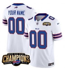 Men Buffalo Bills Active Player Custom White 2023 F U S E AFC East Champions Ptach Stitched Football Jersey Men Buffalo Bills Active Player Custom White 2023 F U S E AFC East Champions Ptach Stitched Football Jersey