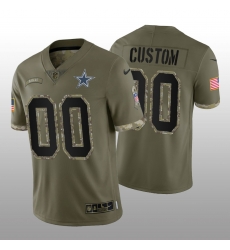 Men Women Youth Dallas Cowboys ACTIVE PLAYER Custom Olive 2022 Salute To Service Limited Stitched Jersey Men Women Youth Dallas Cowboys ACTIVE PLAYER Custom Olive 2022 Salute To Service Limited Stitched Jersey