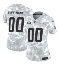 Women Los Angeles Chargers Active Player Custom 2024 F U S E Arctic Camo Salute To Service Limited Stitched Football Jersey Women Los Angeles Chargers Active Player Custom 2024 F U S E Arctic Camo Salute To Service Limited Stitched Football Jersey