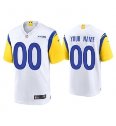 Custom Rams Alternate Limited White Jersey Custom Rams Alternate Limited White Jersey