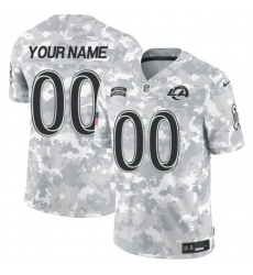 Men Los Angeles Rams Active Player Custom 2024 F U S E Arctic Camo Salute To Service Limited Stitched Football Jersey Men Los Angeles Rams Active Player Custom 2024 F U S E Arctic Camo Salute To Service Limited Stitched Football Jersey