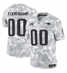 Men New England Patriots Active Player Custom 2024 F U S E Arctic Camo Salute To Service Limited Stitched Jersey Men New England Patriots Active Player Custom 2024 F U S E Arctic Camo Salute To Service Limited Stitched Jersey