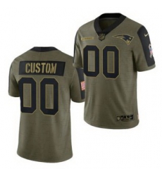 Men Women Youth Toddler New England Patriots Custom 2021 Olive Salute To Service Limited Jersey Men Women Youth Toddler New England Patriots Custom 2021 Olive Salute To Service Limited Jersey