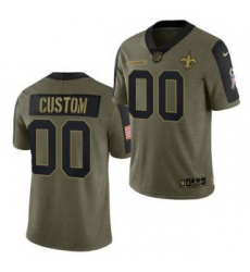 Men Women Youth Toddler New Orleans Saints Custom 2021 Olive Salute To Service Limited Jersey Men Women Youth Toddler New Orleans Saints Custom 2021 Olive Salute To Service Limited Jersey