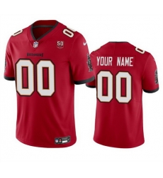 Men Women Youth Tampa Bay Buccaneers Active Player Custom Red 2025 50th Anniversary Patch Vapor Untouchable Limited Stitched Football Jersey Men Women Youth Tampa Bay Buccaneers Active Player Custom Red 2025 50th Anniversary Patch Vapor Untouchable Limited Stitched Football Jersey