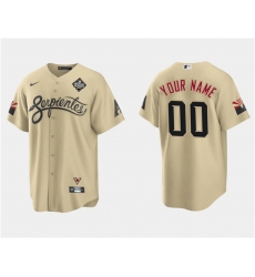 Men Arizona Diamondbacks Active Player Custom Gold 2023 World Series City Connect Cool Base Stitched Baseball Jersey Men Arizona Diamondbacks Active Player Custom Gold 2023 World Series City Connect Cool Base Stitched Baseball Jersey