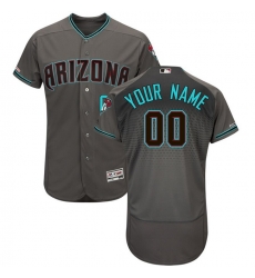 Men Women Youth Toddler All Size Arizona Diamondbacks Majestic Gray Teal Flex Base Authentic Custom Jersey Men Women Youth Toddler All Size Arizona Diamondbacks Majestic Gray Teal Flex Base Authentic Custom Jersey