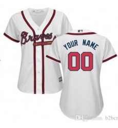 Men Women Youth All Size Atlanta Braves Cool Base Custom Jerseys White 3 Men Women Youth All Size Atlanta Braves Cool Base Custom Jerseys White 3