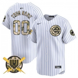 Men Women Youth Chicago Cubs Active Player Custom White Armed Forces Day Vapor Limited Stitche Baseball Jersey