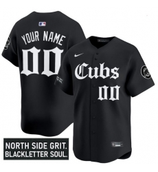 Men Women Youth Chicago Cubs Black Customized MLB Stitched Jersey