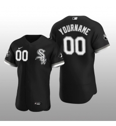 Men Women Youth Toddler Chicago White Sox Black Custom Nike MLB Flex Base Jersey Men Women Youth Toddler Chicago White Sox Black Custom Nike MLB Flex Base Jersey