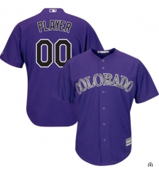Men Women Youth All Size Colorado Rockies Customized Cool Base Jersey Purple Men Women Youth All Size Colorado Rockies Customized Cool Base Jersey Purple