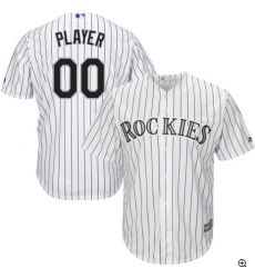 Men Women Youth All Size Colorado Rockies Customized Cool Base Jersey White Men Women Youth All Size Colorado Rockies Customized Cool Base Jersey White