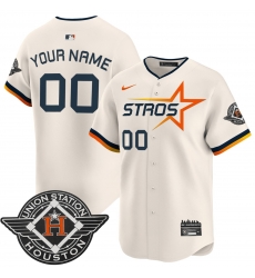 Houston Astros Navy 2025 City Connect Special Edition Customized Jersey White