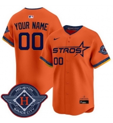 Men Women Youth Houston Astros Active Player Custom Orange 2025 City Connect Limited Stitched Baseball Jersey Men Women Youth Houston Astros Active Player Custom Orange 2025 City Connect Limited Stitched Baseball Jersey