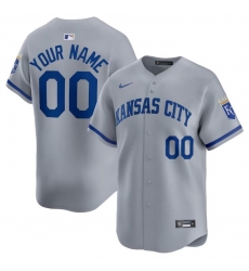 Men Women youth Kansas City Royals Active Player Custom Grey 2024 Away Limited Cool Base Stitched Baseball Jersey Men Women youth Kansas City Royals Active Player Custom Grey 2024 Away Limited Cool Base Stitched Baseball Jersey
